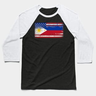 Filipino American Heritage Flag Baseball T-Shirt